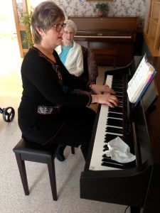 piano playing